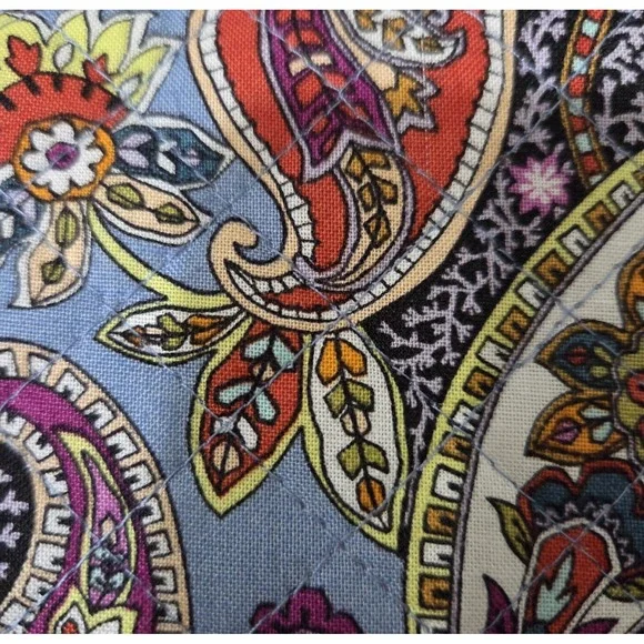 Vera Bradley Cotton RFID Petite Zip Around Wallet Provence Paisley - Picture 2 of 6